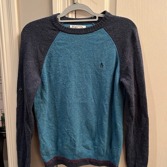 Original penguin 100% lambs wool sweater size medium - Picture 1 of 5